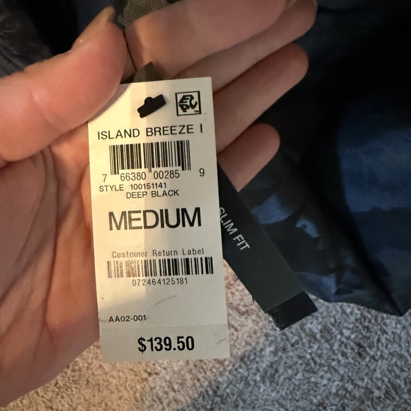 INC Men’s size medium black floral suit jacket “island breeze” slim fit - Picture 2 of 4